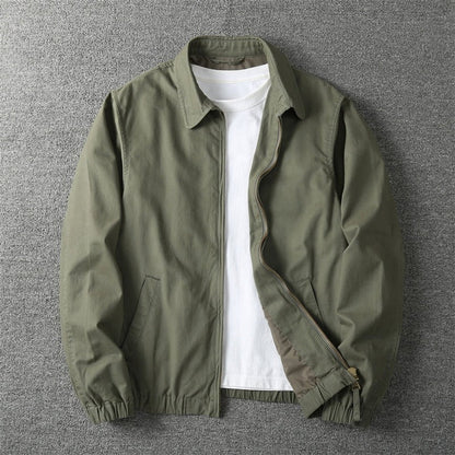 Veste zippée pour homme à col pointu 2