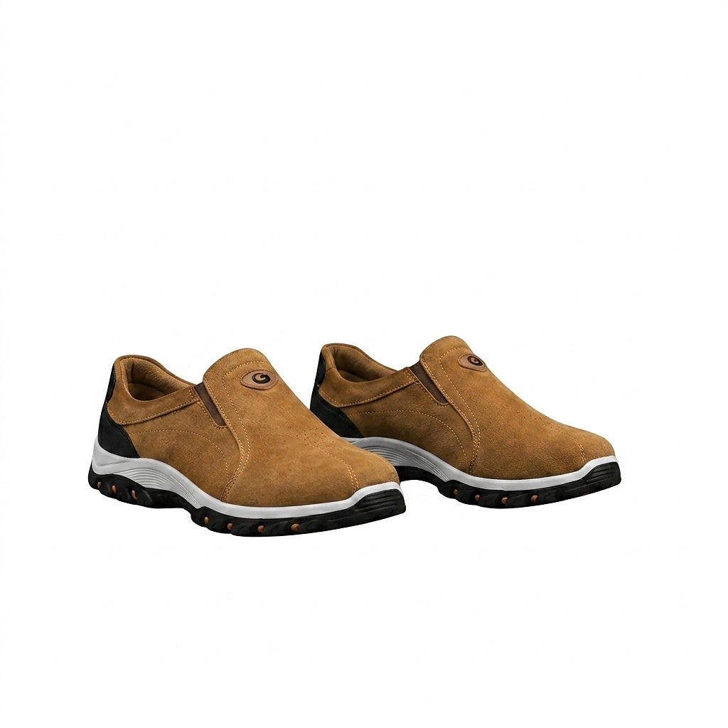 Baskets d'extérieur à enfiler en daim pour homme 1