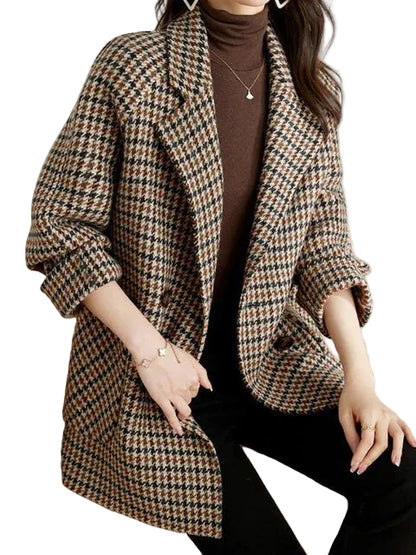 Blazer Femme À Carreaux Printemps-Gigié