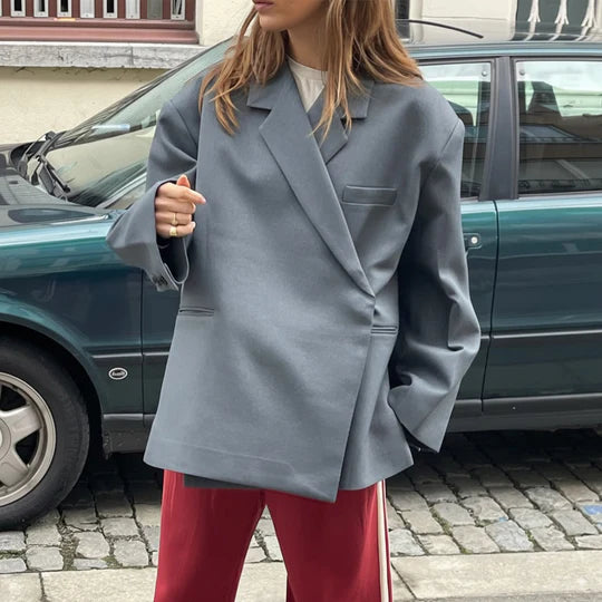 Blazer Femme Oversize Manches Longues-Gigié