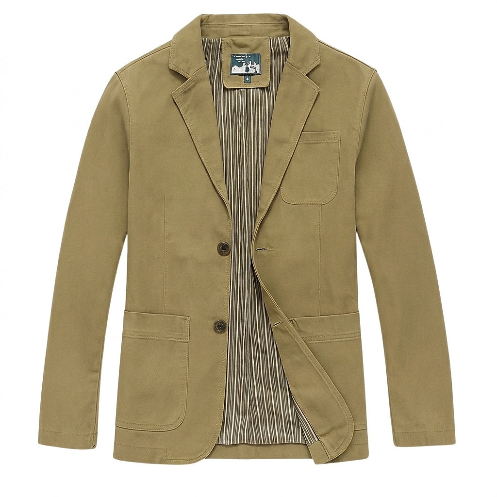 Blazer homme à boutons sur le devant avec poches plaquées 1