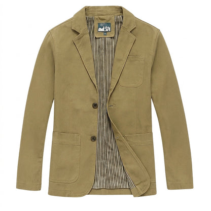 Blazer homme à boutons sur le devant avec poches plaquées 1