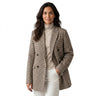 Blazer oversize à motif pied-de-poule pour femme 1