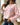 Blouse à manches longues avec bordures effilochées pour femme 2
