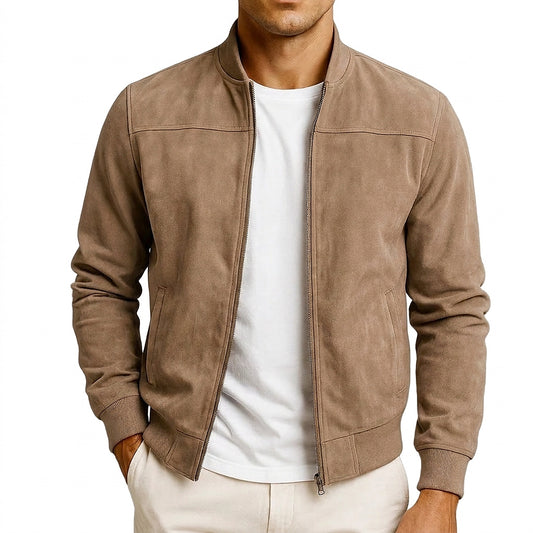 Blouson bomber pour homme avec col montant 1