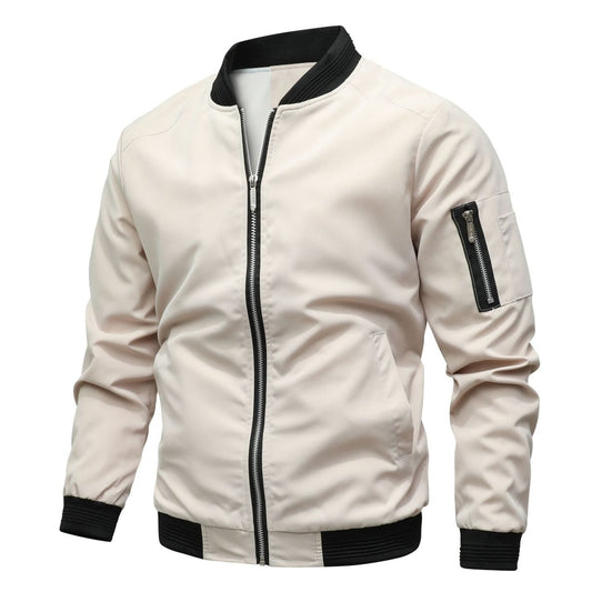 Blouson Bomber pour Homme avec Poche Zippée sur la Manche 1