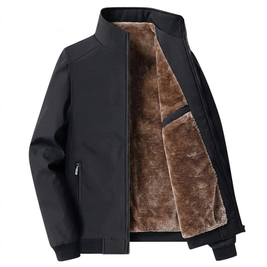 Bomber homme à col montant doublé en polaire 1