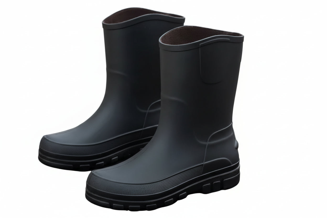 Bottes de Pluie Fourrées Homme Semelle Antidérapante-Gigié