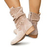 Bottes mi-mollet slouchy en daim pour femme 1