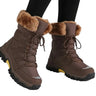 Bottes de Neige Femme Imperméables Fourrées & Semelle Antidérapante-Gigié