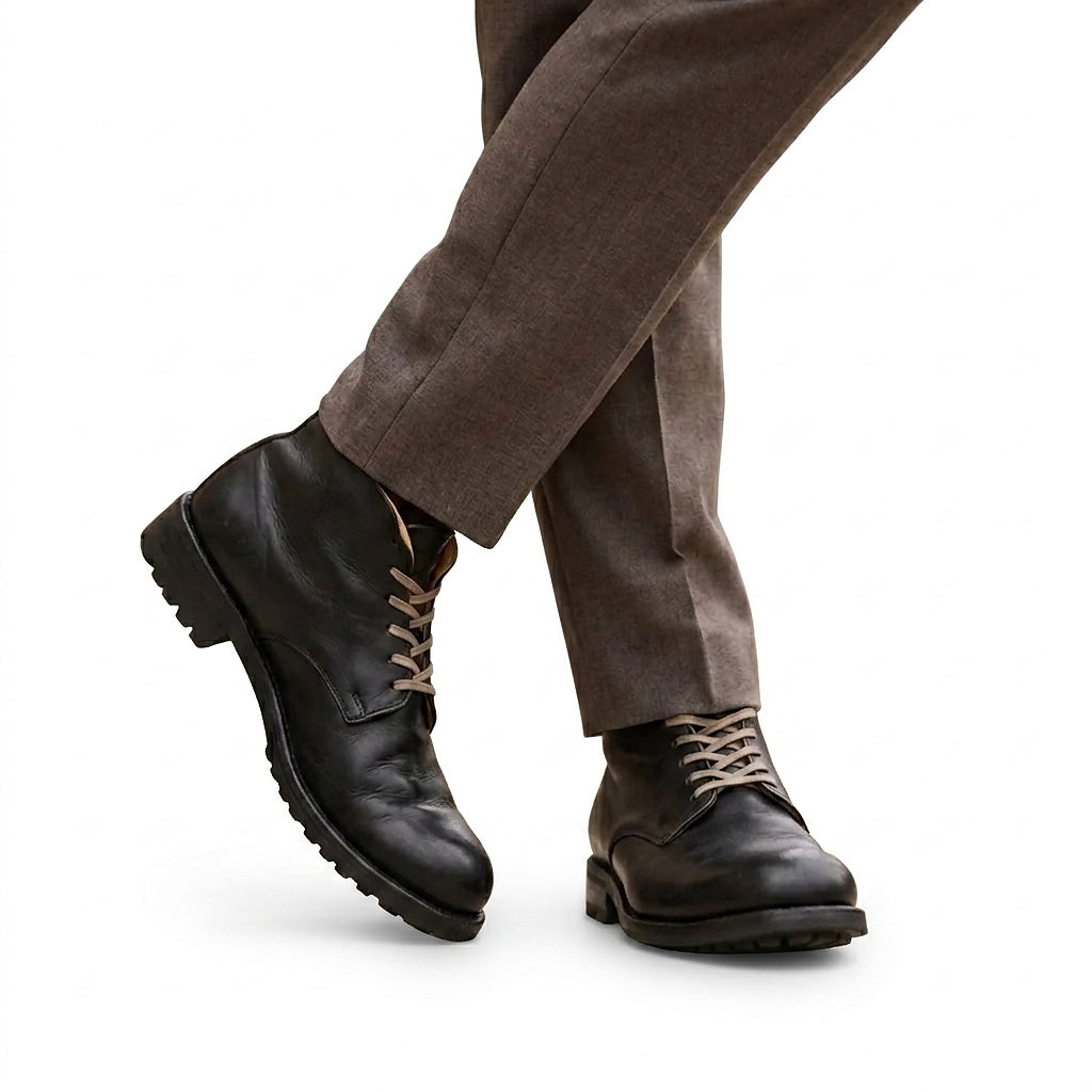 Bottines à lacets pour homme avec semelles crantées 1