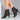 Bottines Fermées pour Femme avec Découpes Latérales, Trois Brides à Boucles et Talon Bloc-Men Shoes-Gigié