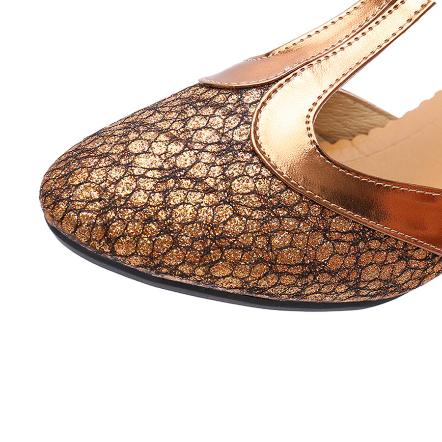 Bottines Fermées pour Femme avec Découpes Latérales, Trois Brides à Boucles et Talon Bloc-Men Shoes-Gigié