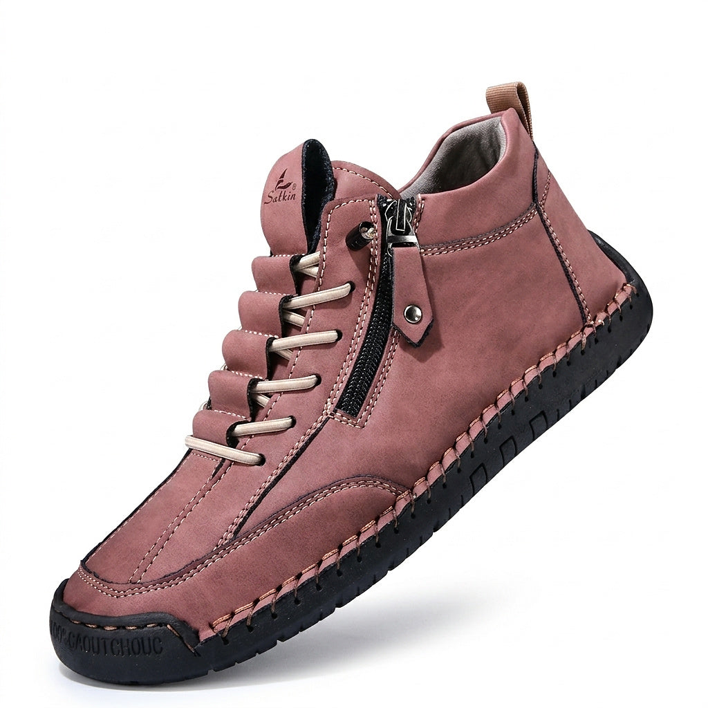 Bottines pour homme avec fermeture éclair latérale et lacets 1