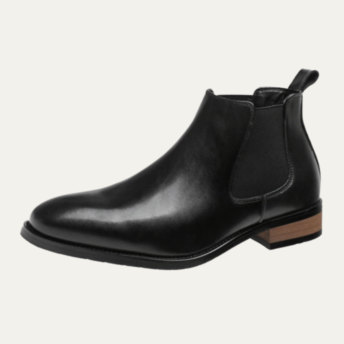 Bottines pour homme avec panneaux latéraux élastiques et languettes-Men Shoes-Gigié
