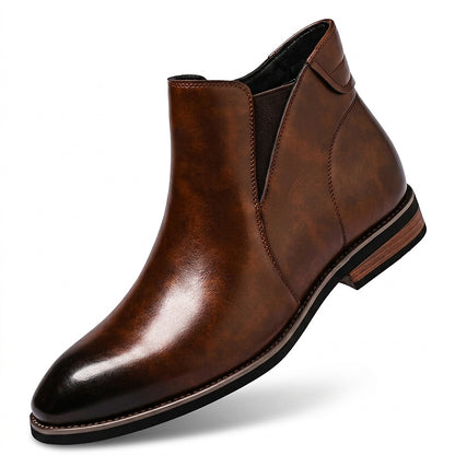 Bottines pour homme avec panneaux latéraux élastiques 1