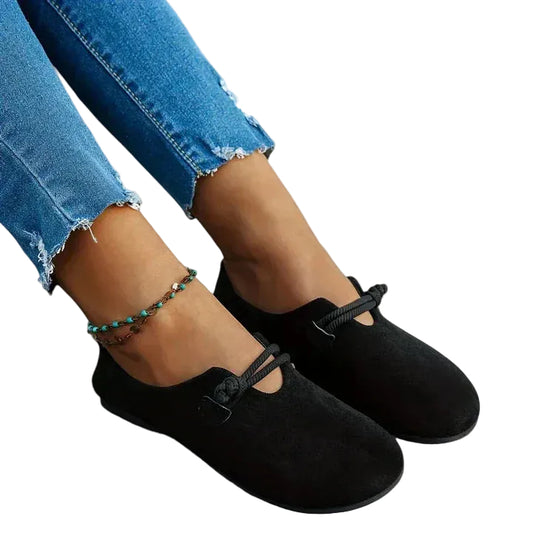Femme Chaussures Plates avec Bride et Structure Fermée