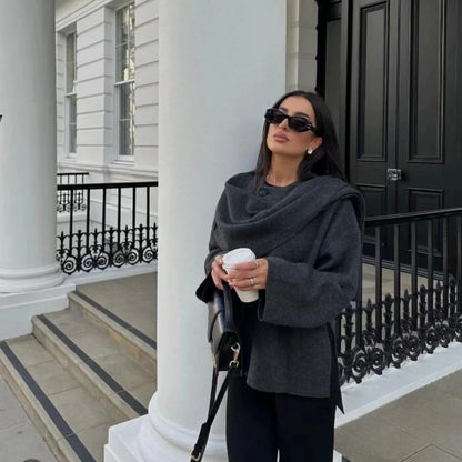 Cape Femme À Boutons Manches Larges-Gigié