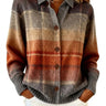 Cardigan boutonné en maille à carreaux pour femme 1