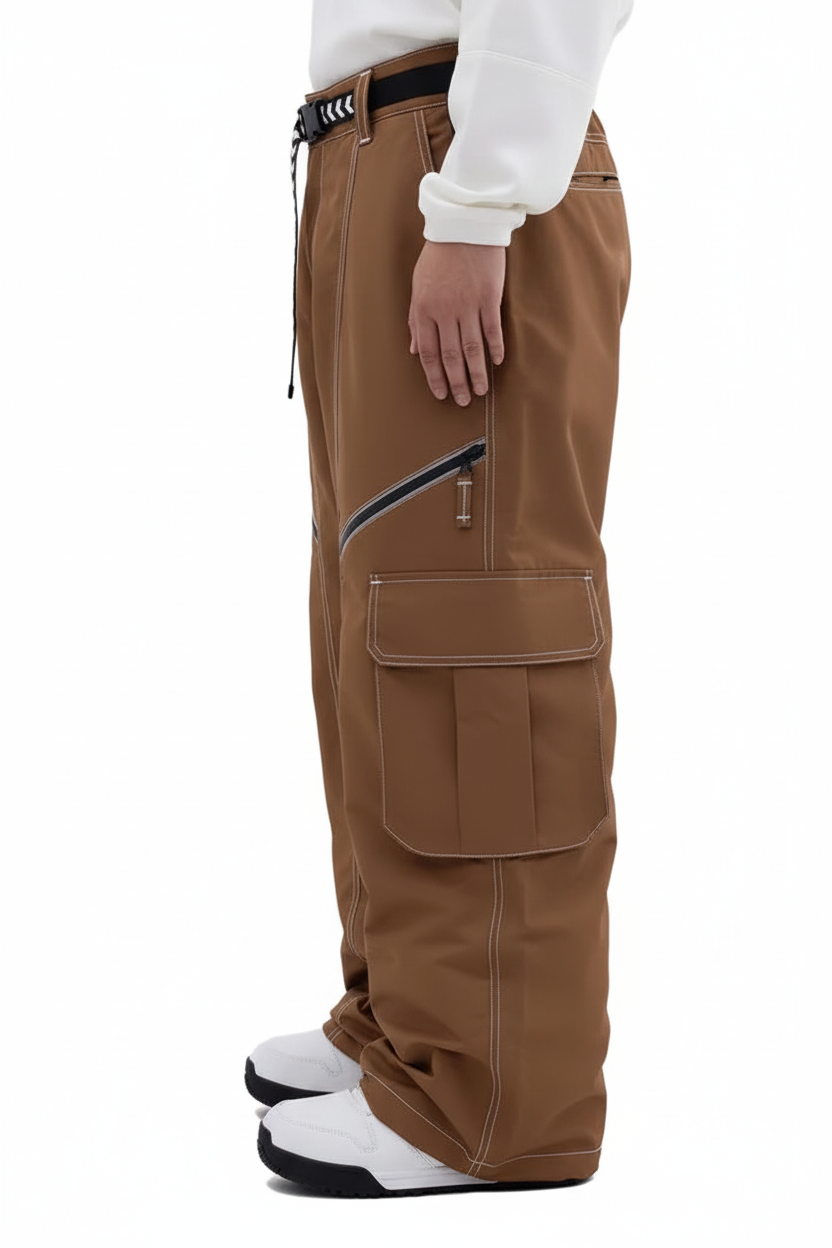 Pantalon Cargo avec Poches Utilitaires et Détails Zippés pour homme