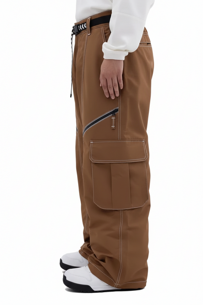 Pantalon Cargo avec Poches Utilitaires et Détails Zippés pour homme