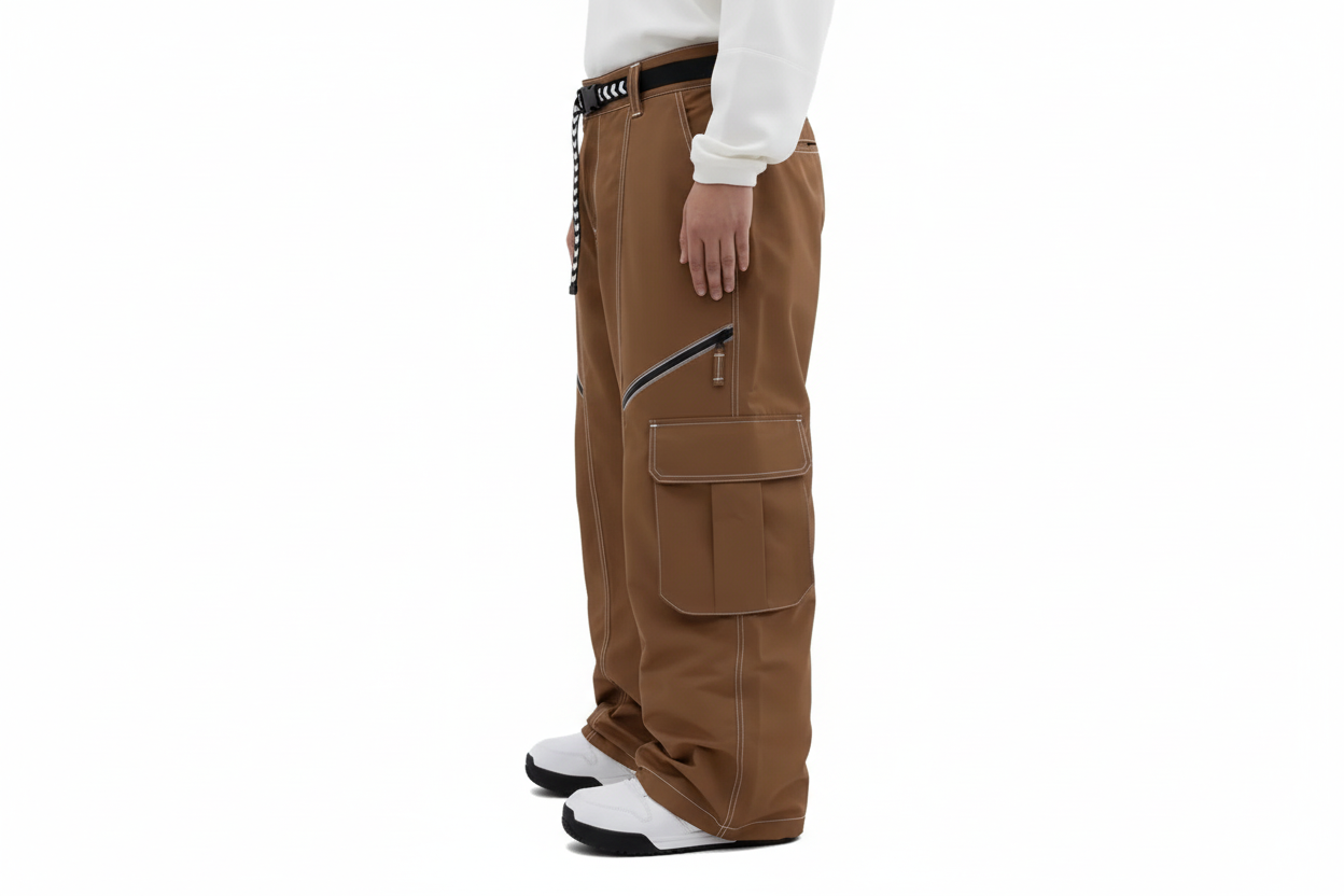 Pantalon Cargo avec Poches Utilitaires et Détails Zippés pour homme
