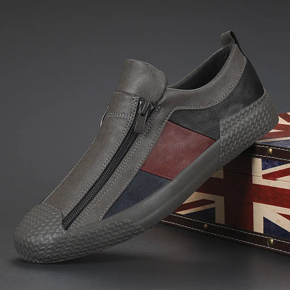 Chaussures Basses Homme à Enfiler avec Fermeture Zippée-Gigié