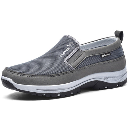 Chaussures sans lacets pour homme avec surface en maille et structure à panneaux-Men Shoes-Gigié