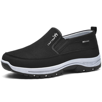 Chaussures sans lacets pour homme avec surface en maille et structure à panneaux-Men Shoes-Gigié