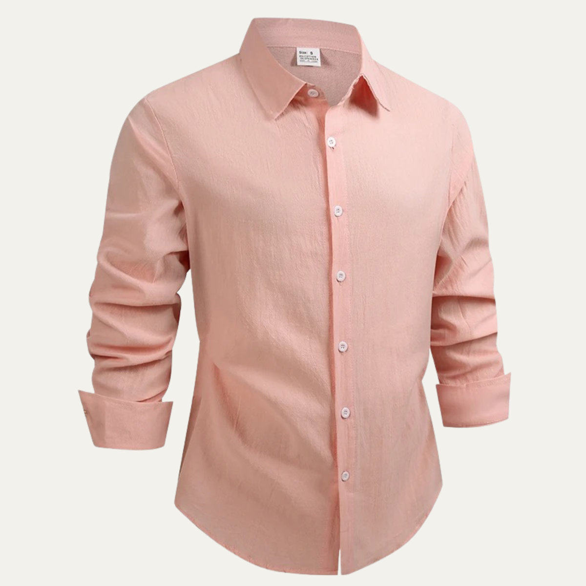Chemise à manches longues avec col et fermeture boutonnée pour homme-Shirts for men-Gigié