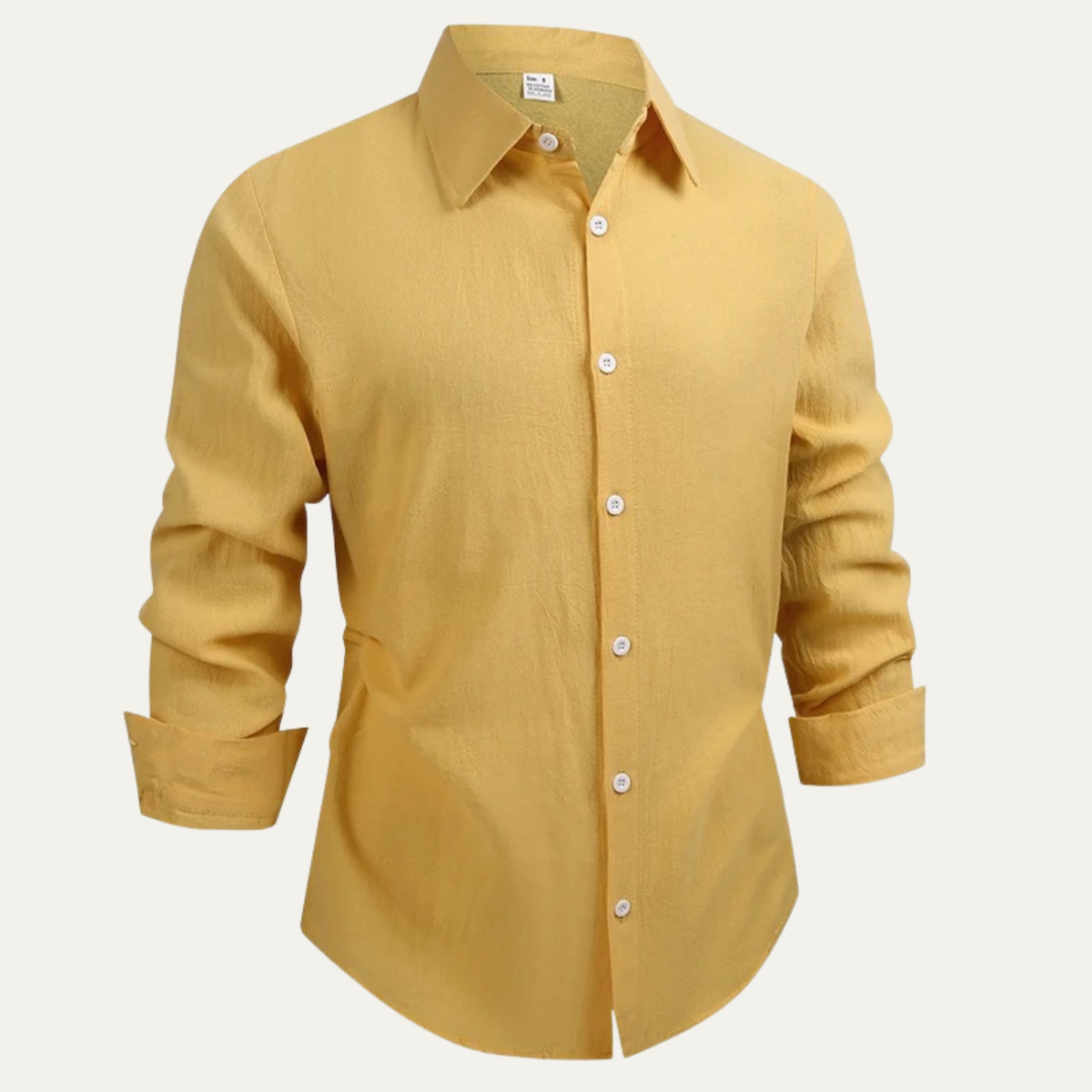 Chemise à manches longues avec col et fermeture boutonnée pour homme-Shirts for men-Gigié