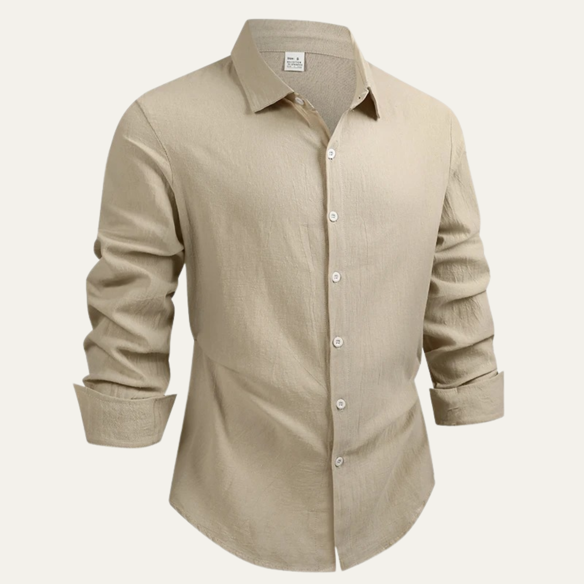 Chemise à manches longues avec col et fermeture boutonnée pour homme-Shirts for men-Gigié