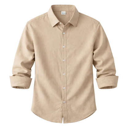 Chemise à manches longues avec col et fermeture boutonnée pour homme-Shirts for men-Gigié