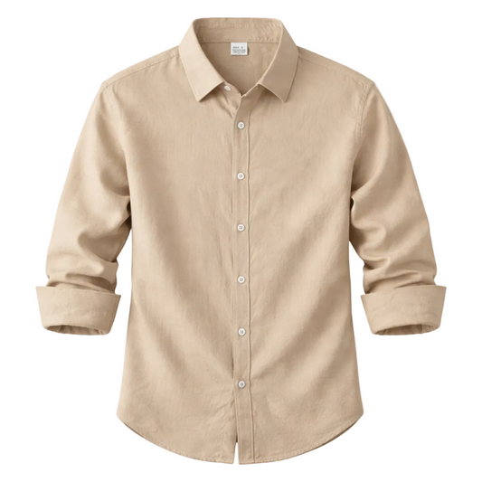 Chemise à manches longues avec col et fermeture boutonnée pour homme-Shirts for men-Gigié