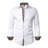 Chemise à manches longues pour homme avec détails à motif cachemire 1
