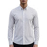 Chemise à rayures boutonnée pour homme 1