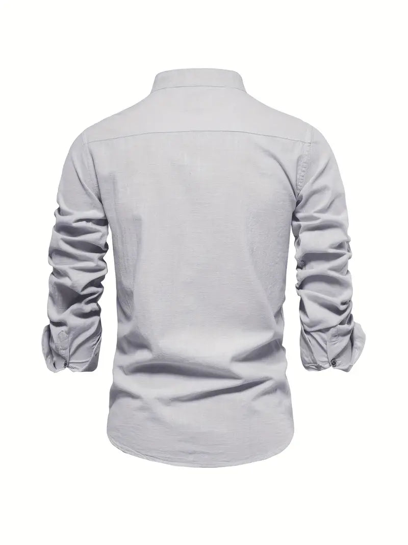 Chemise Homme Manches Longues À Boutons-Gigié