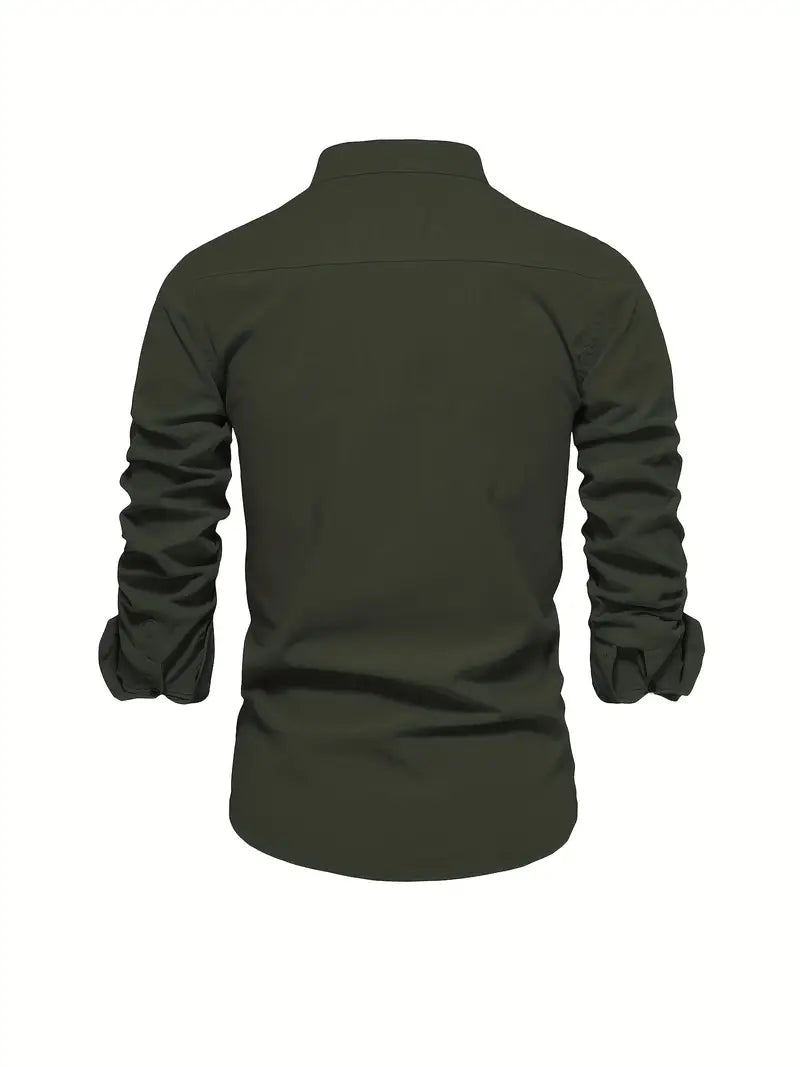 Chemise Homme Manches Longues À Boutons-Gigié