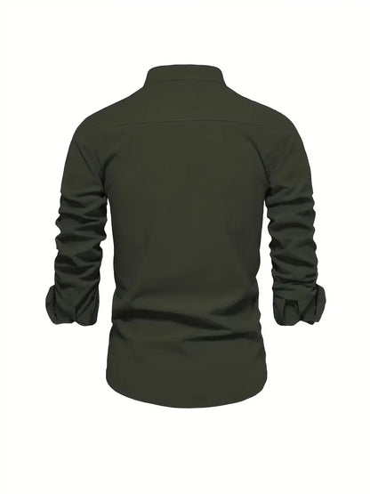 Chemise Homme Manches Longues À Boutons-Gigié