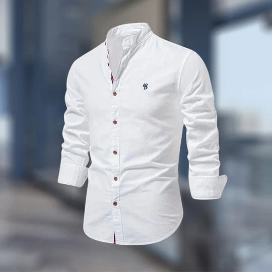 Chemise Homme Col Mao Manches Longues-Gigié