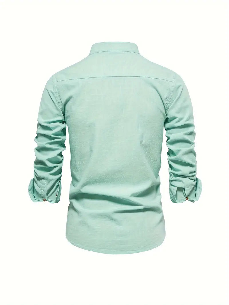 Chemise Homme Manches Longues À Boutons-Gigié