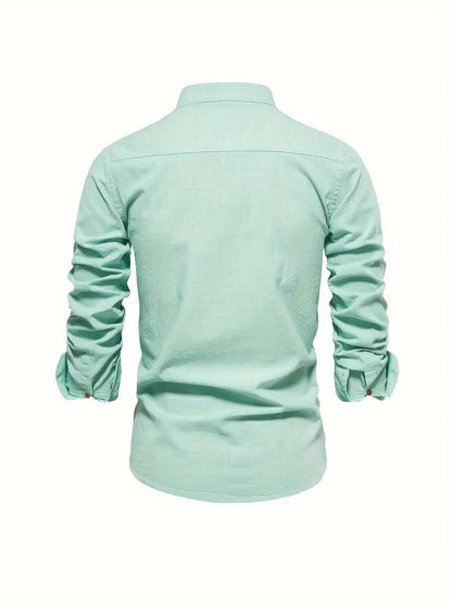 Chemise Homme Manches Longues À Boutons-Gigié