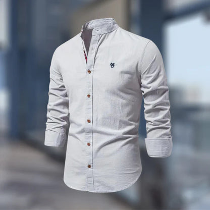 Chemise Homme Col Mao Manches Longues-Gigié