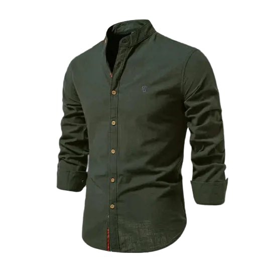 Chemise Homme Col Mao Manches Longues-Gigié