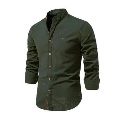 Chemise Homme Col Mao Manches Longues-Gigié