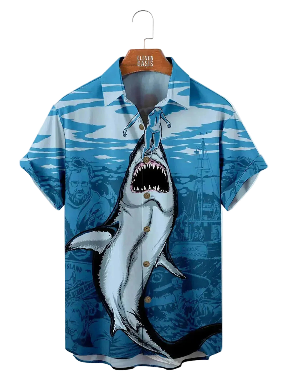 Chemise Homme à manches courtes avec impression graphique-Shirts for men-Gigié