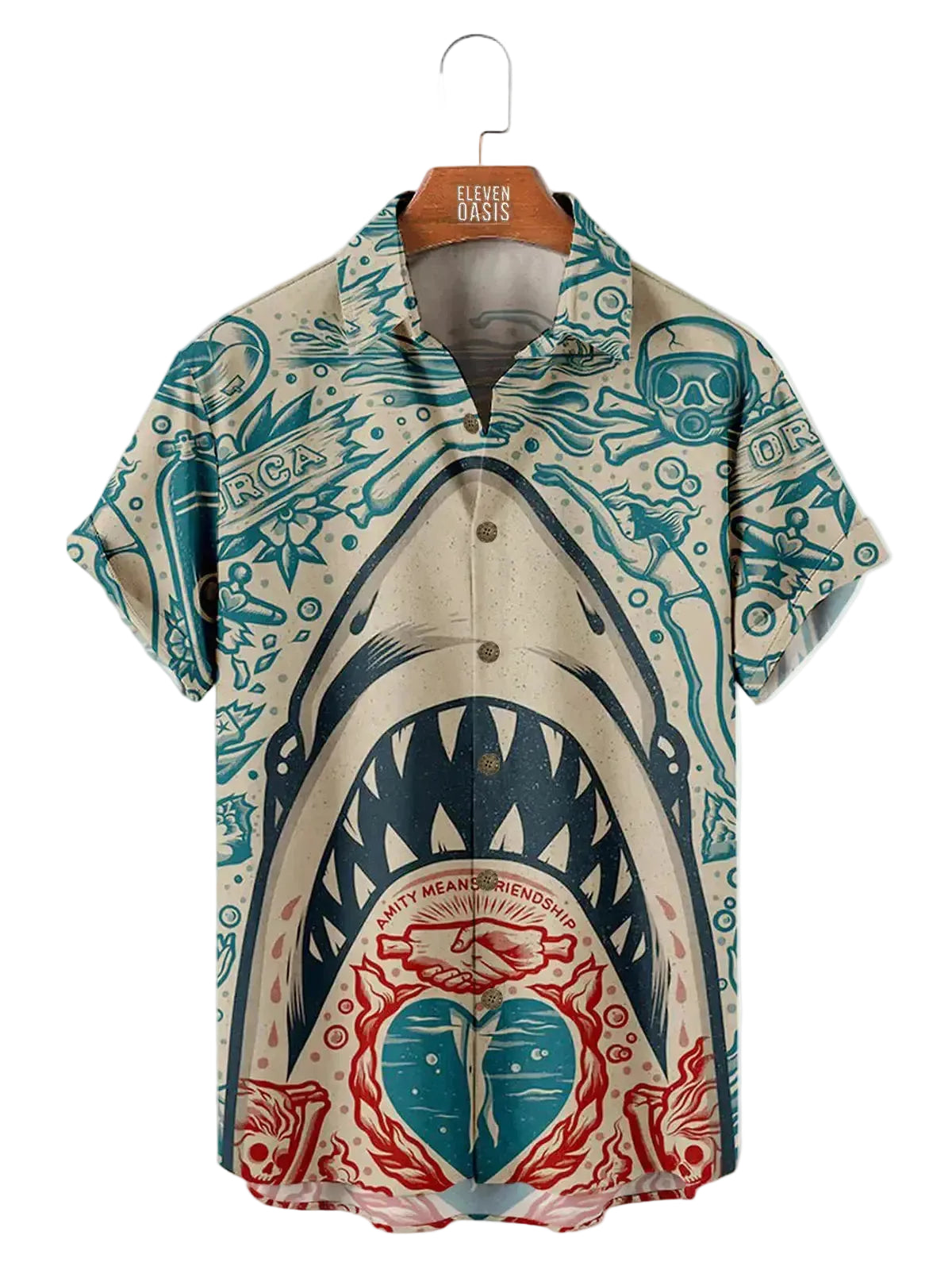 Chemise Homme à manches courtes avec impression graphique-Shirts for men-Gigié