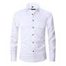 Chemise homme à manches longues avec col structuré-Shirts for men-Gigié