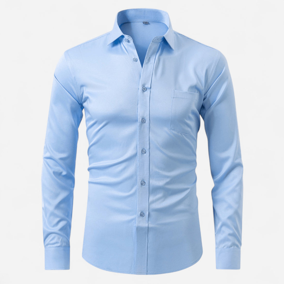 Chemise homme à manches longues avec col structuré-Shirts for men-Gigié
