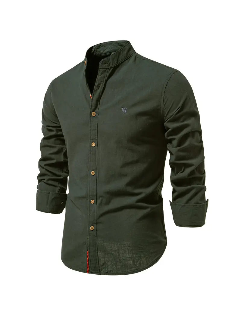 Chemise Homme Manches Longues À Boutons-Gigié